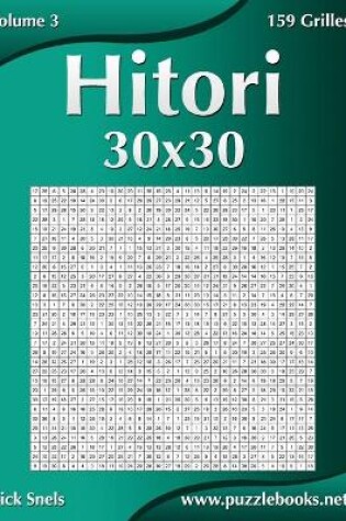 Cover of Hitori 30x30 - Volume 3 - 159 Grilles