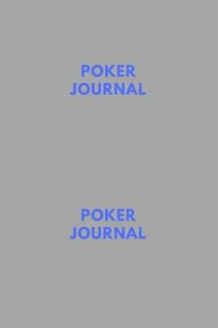 Cover of Poker Journal, Blank Lined Journal