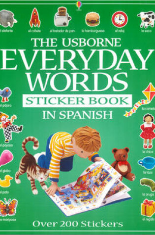 Cover of Everyday Words Sticker Book in Spanish