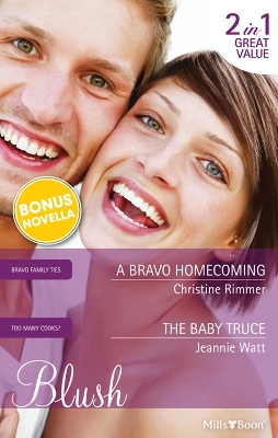 Book cover for A Bravo Homecoming/The Baby Truce/Game Plan Of The Heart