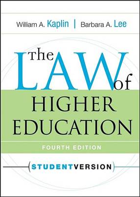 Book cover for The Law of Higher Education