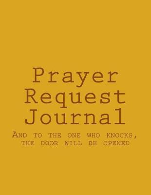 Book cover for Prayer Request Journal