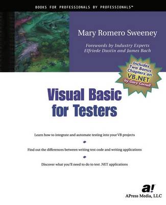 Book cover for Visual Basic for Testers