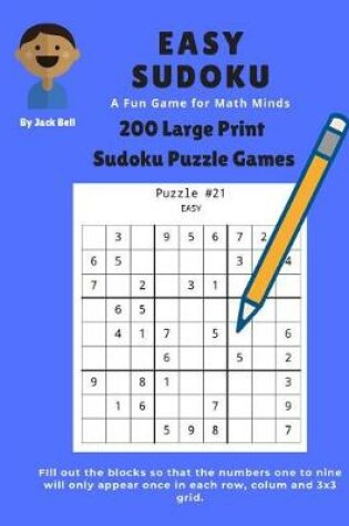 Cover of Easy Sudoku A Fun Game for Math Minds
