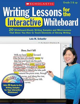 Book cover for Writing Lessons for the Interactive Whiteboard: Grades 5 & Up