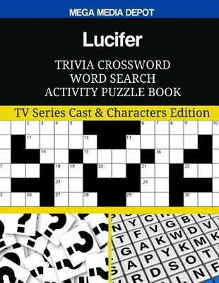 Book cover for Lucifer Trivia Crossword Word Search Activity Puzzle Book