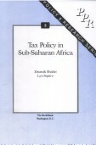 Cover of Tax Policy in Sub-Saharan Africa