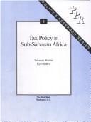 Book cover for Tax Policy in Sub-Saharan Africa