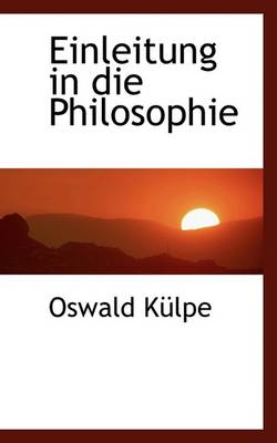 Book cover for Einleitung in Die Philosophie