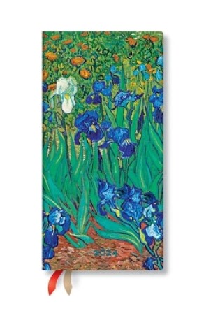 Cover of Van Gogh’s Irises (Van Gogh’s Irises) Slim 12-month Dayplanner 2024