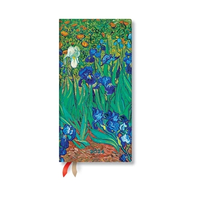 Book cover for Van Gogh’s Irises (Van Gogh’s Irises) Slim 12-month Dayplanner 2024