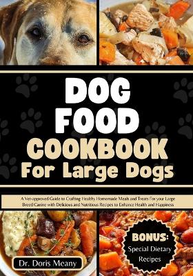 Book cover for Dog Food Cookbook for Large Dogs