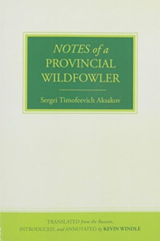 Cover of Notes of a Provincial Wildfowler