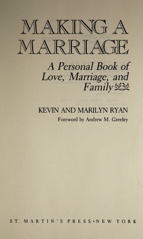 Book cover for Making a Marriage
