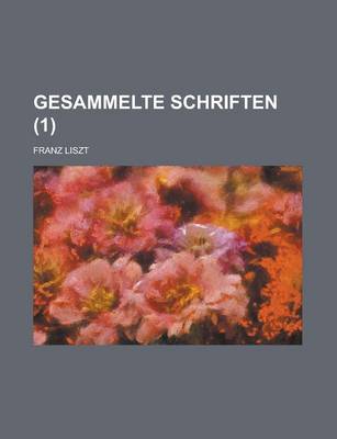 Book cover for Gesammelte Schriften (1)