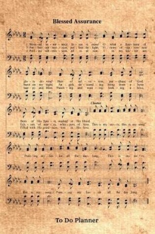 Cover of Blessed Assurance Hymn To Do Planner