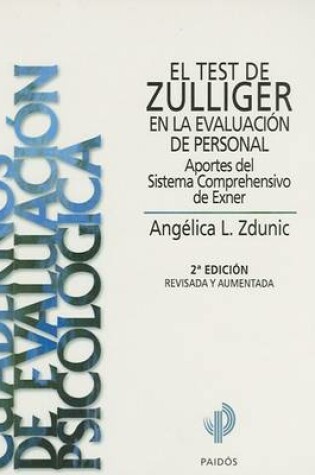 Cover of El Test de Zulliger en la Evaluacion de Personal