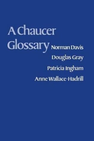 Cover of A Chaucer Glossary