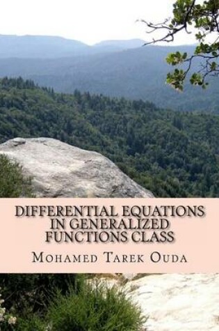 Cover of Differential equations in generalized functions class