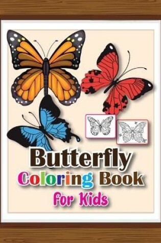 Cover of Butterfly Coloring Book for Kids