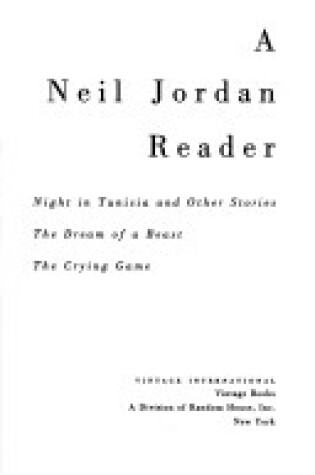 Cover of Neil Jordan Reader
