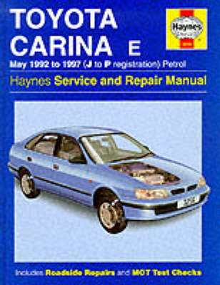 Book cover for Toyota Carina E Service and Repair Manual