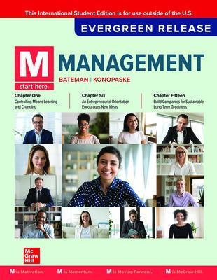 Book cover for M: Management: 2024 Release ISE