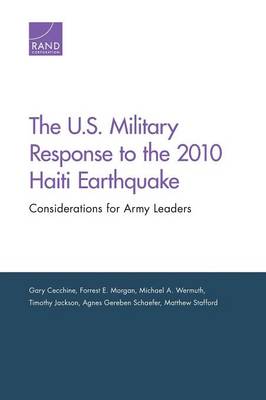 Book cover for The U.S. Military Response to the 2010 Haiti Earthquake