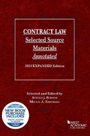 Cover of Contract Law, Selected Source Materials Annotated, 2023 Expanded Edition