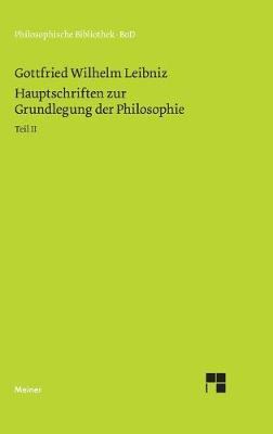 Book cover for Philosophische Werke / Hauptschriften zur Grundlegung der Philosophie Teil II