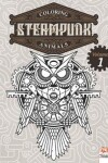 Book cover for Coloring Steampunk Animals - Volume 1