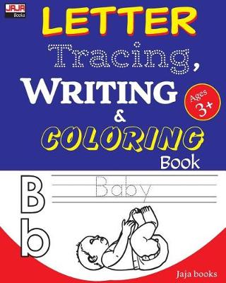 Book cover for Letter Tracing, Writing and Coloring Book