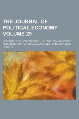 Cover of The Journal of Political Economy Volume 29