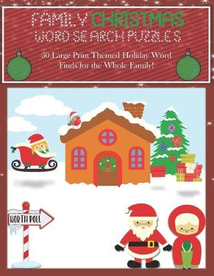 Book cover for Family Christmas Word Search Puzzles