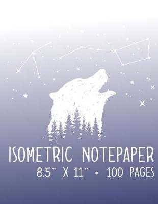 Book cover for Isometric Notebook - 8.5" X 11" - 100 Pages