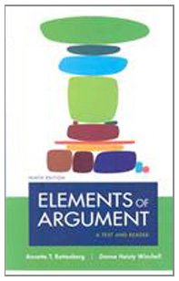 Book cover for Elements of Argument 9e & I-Claim