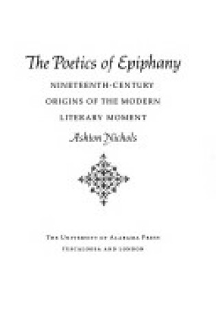 Cover of Poetics of Epiphany