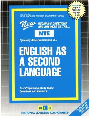 Book cover for ENGLISH AS A SECOND LANGUAGE