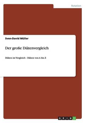 Book cover for Der große Diätenvergleich