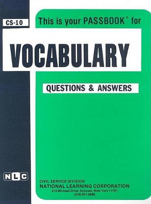 Book cover for CIVIL SERVICE VOCABULARY / WORD MEANING