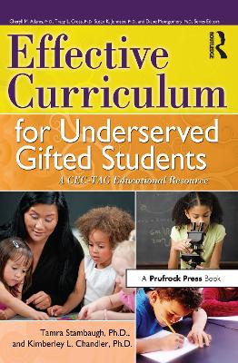 Book cover for Effective Curriculum for Underserved Gifted Students