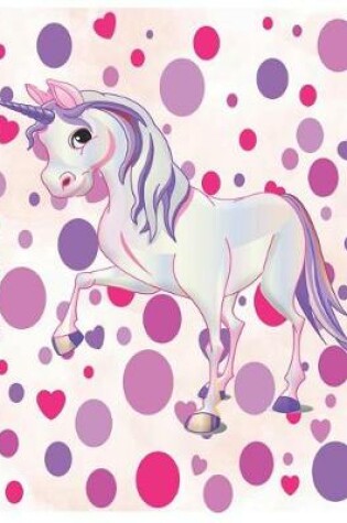 Cover of Unicorn Love - Oversized 8.5x11, 150 Page Lined Blank Journal Notebook