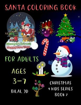 Book cover for Santa Coloring Book for Adults Ages 3-7