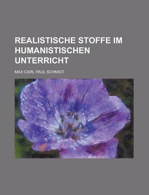 Book cover for Realistische Stoffe Im Humanistischen Unterricht