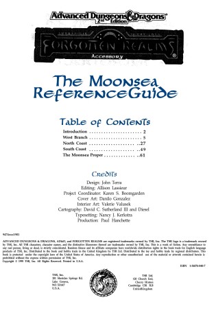 Cover of Moonsea, the
