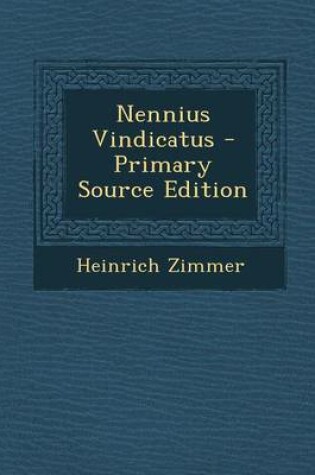 Cover of Nennius Vindicatus - Primary Source Edition