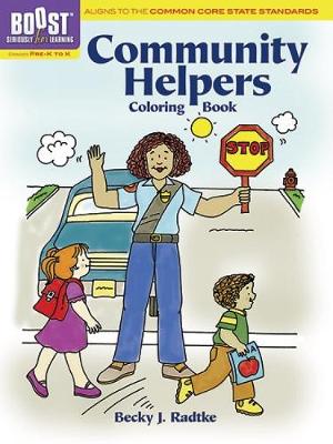 Book cover for BOOST Community Helpers Coloring Book