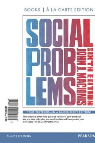 Cover of Social Problems, Books a la Carte Edition