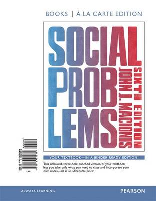 Book cover for Social Problems, Books a la Carte Edition