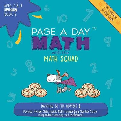 Book cover for Page a Day Math Division Book 6